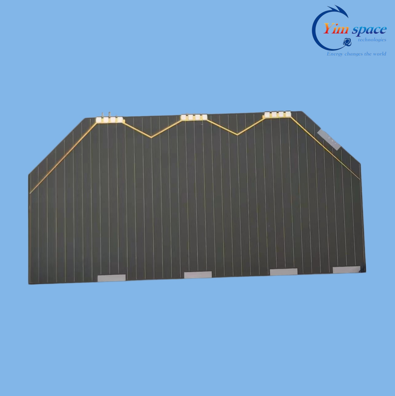 30% 효율의 유연한 박막 삼중접합 GaAs 태양전지 40&times;80mm YIM SpaceOrbital Solar Power